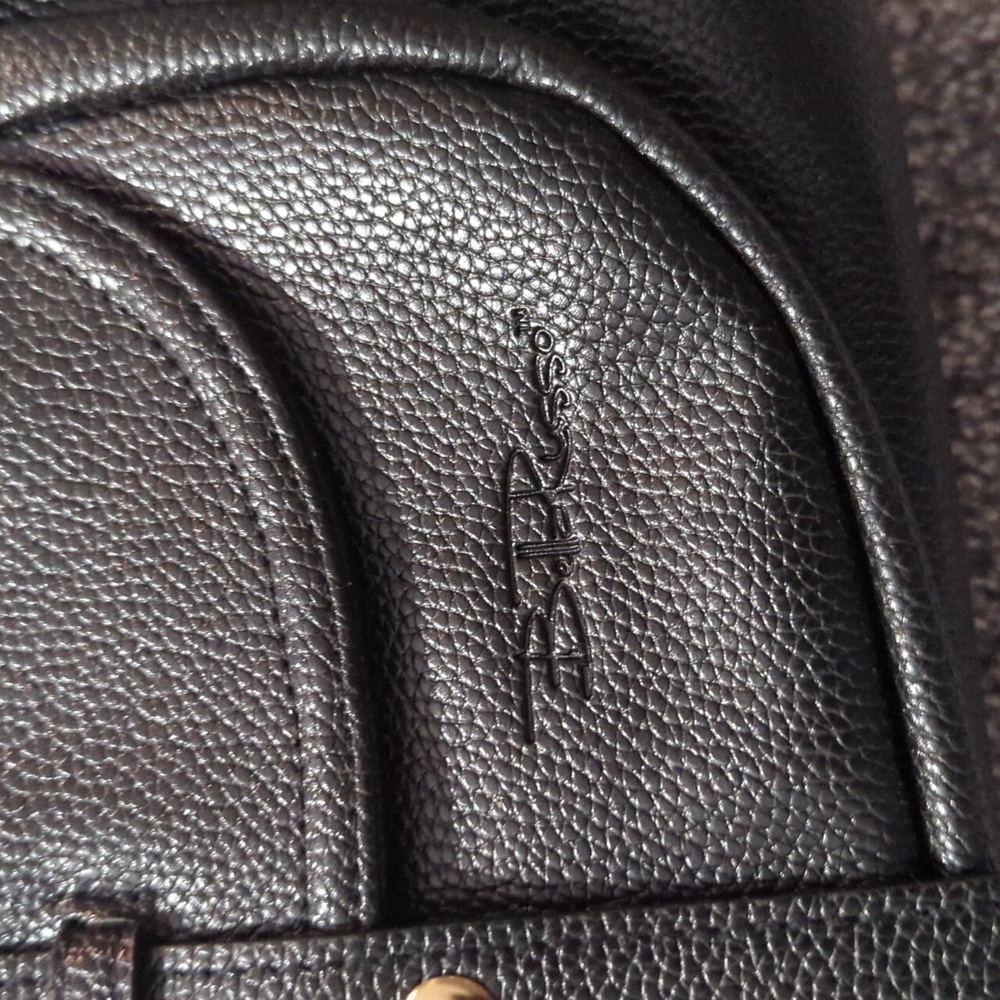 Black Leather Backpack - Picture 6 of 6